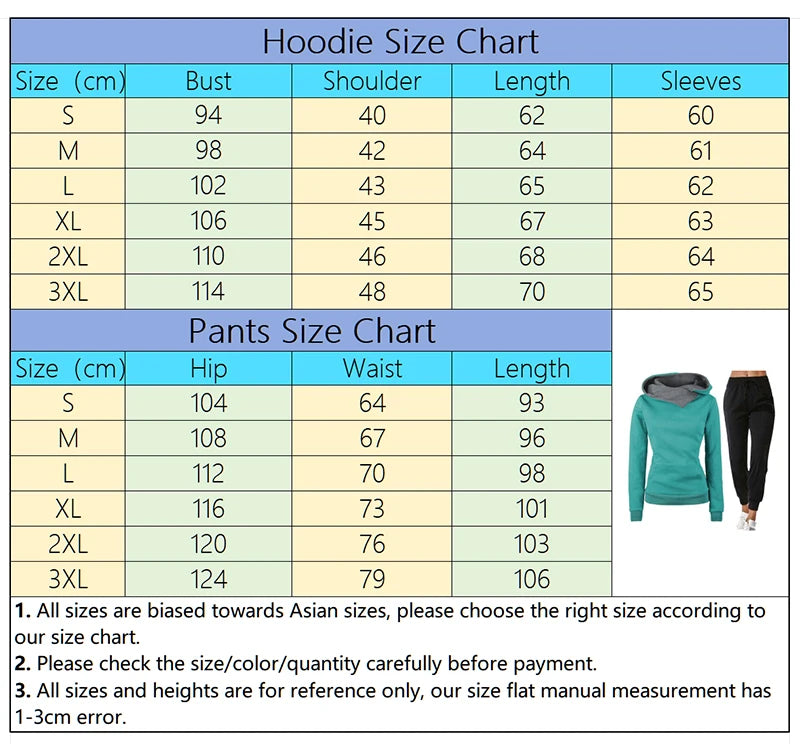 ZHIOCN Womens Winter Tracksuit Two Piece Set Hooded Sweatshirt And Pants Jogging Sportswear