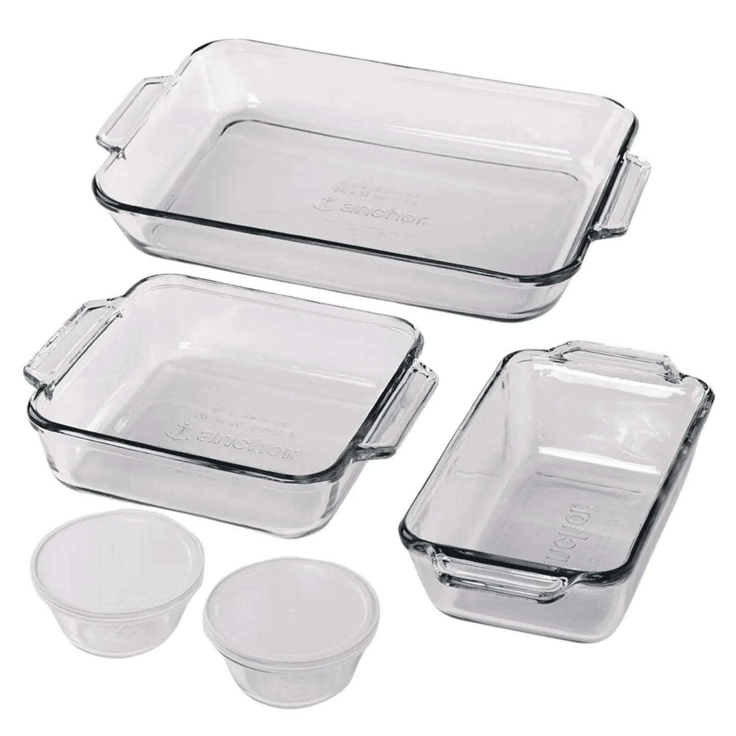 Hign Concerned Glass Bakeware Set 7 Piece Oven Safe