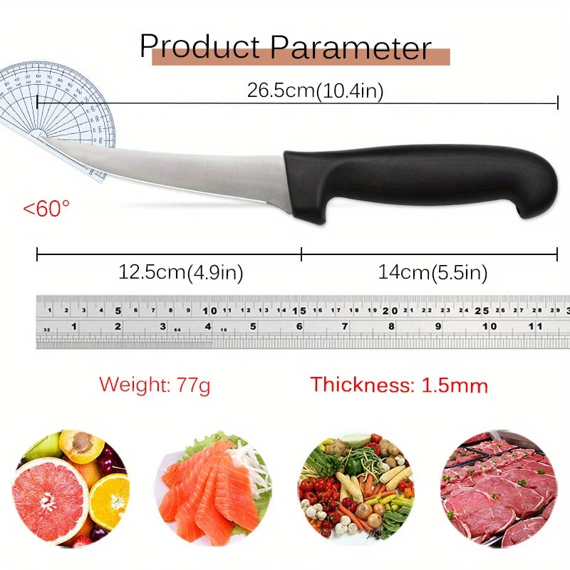 6PCS Stainless Steel Handmade Forged Multipurpose Knife Professional Kitchen Cleaver Meat Boning Slicing Cooking Fruit Knife