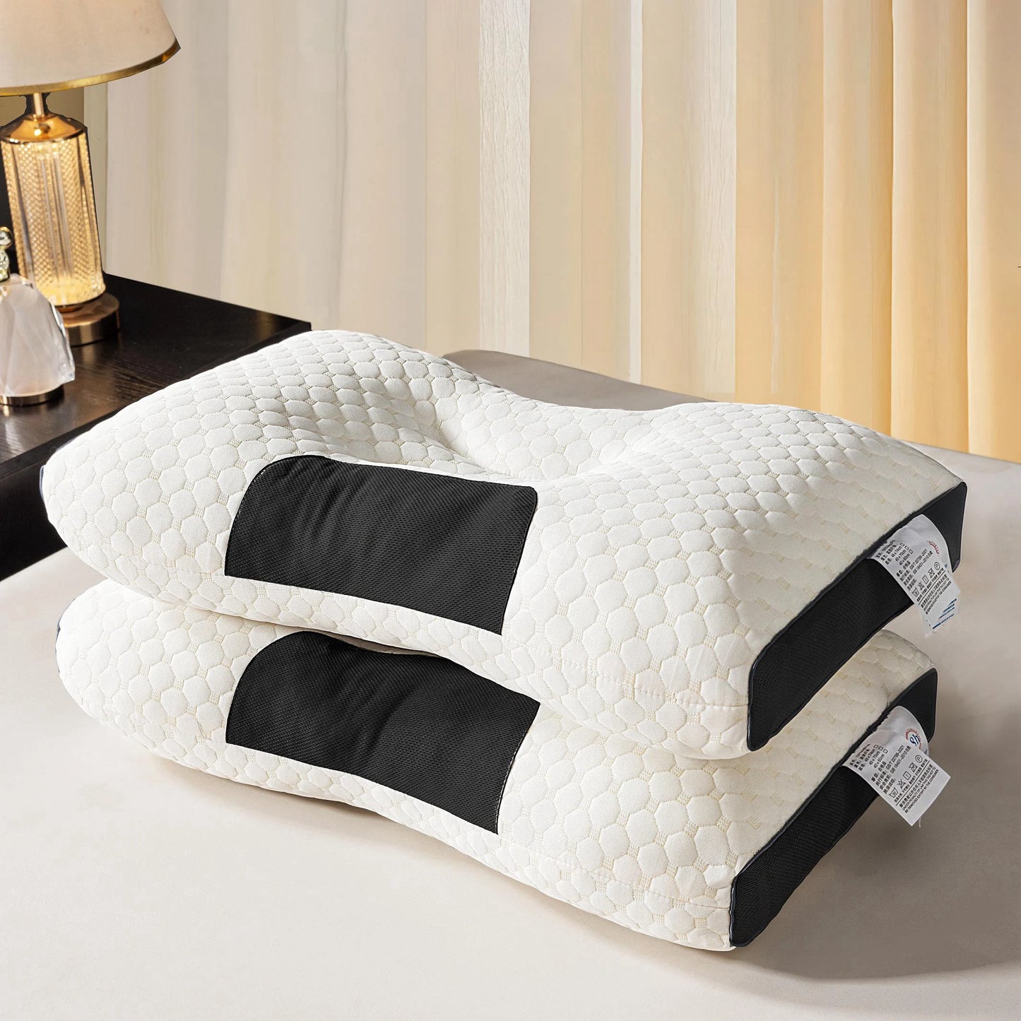 Zhejiang Knitted Massage Neck Pillow Ergonomic Orthopedic